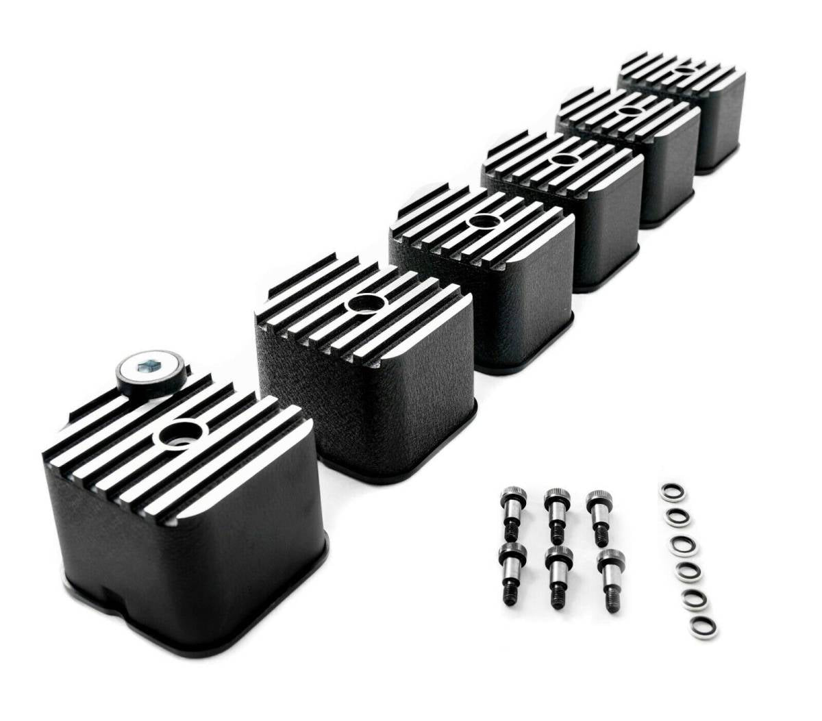 Image of Rudy's Aluminum Cool Valve Cover Kit with Oil Fill For 88-98 5.9 Cummins