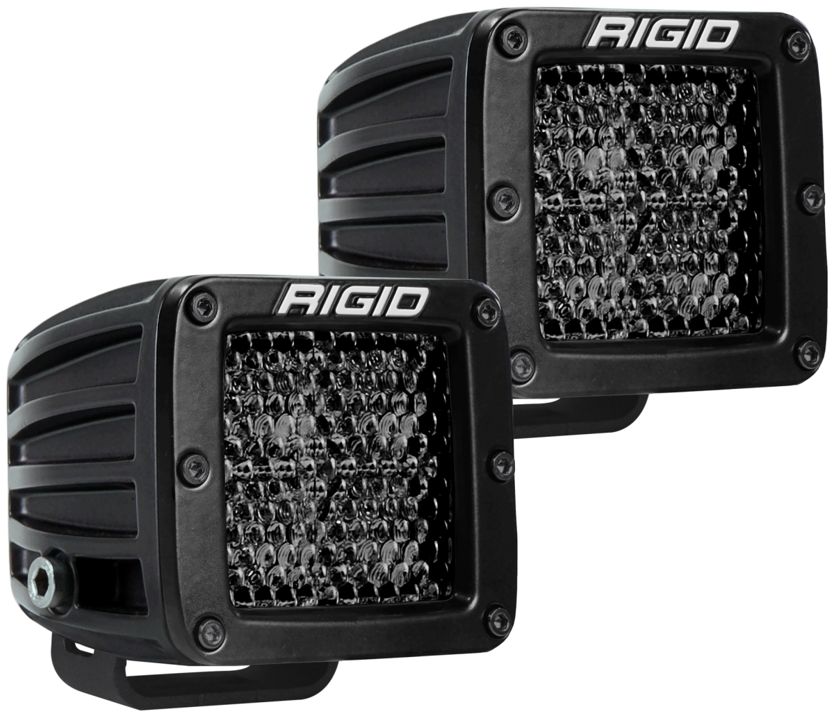 Image of Rigid Industries Spot Diffused Midnight Surface Mount Pair D-Series Pro 202513BLK