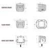 Image of Rigid Industries Driving Surface Mount Pair D-Series Pro 502313