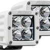 Image of Rigid Industries Hybrid Flood Surface Mount White Housing Pair D-Series Pro 602113