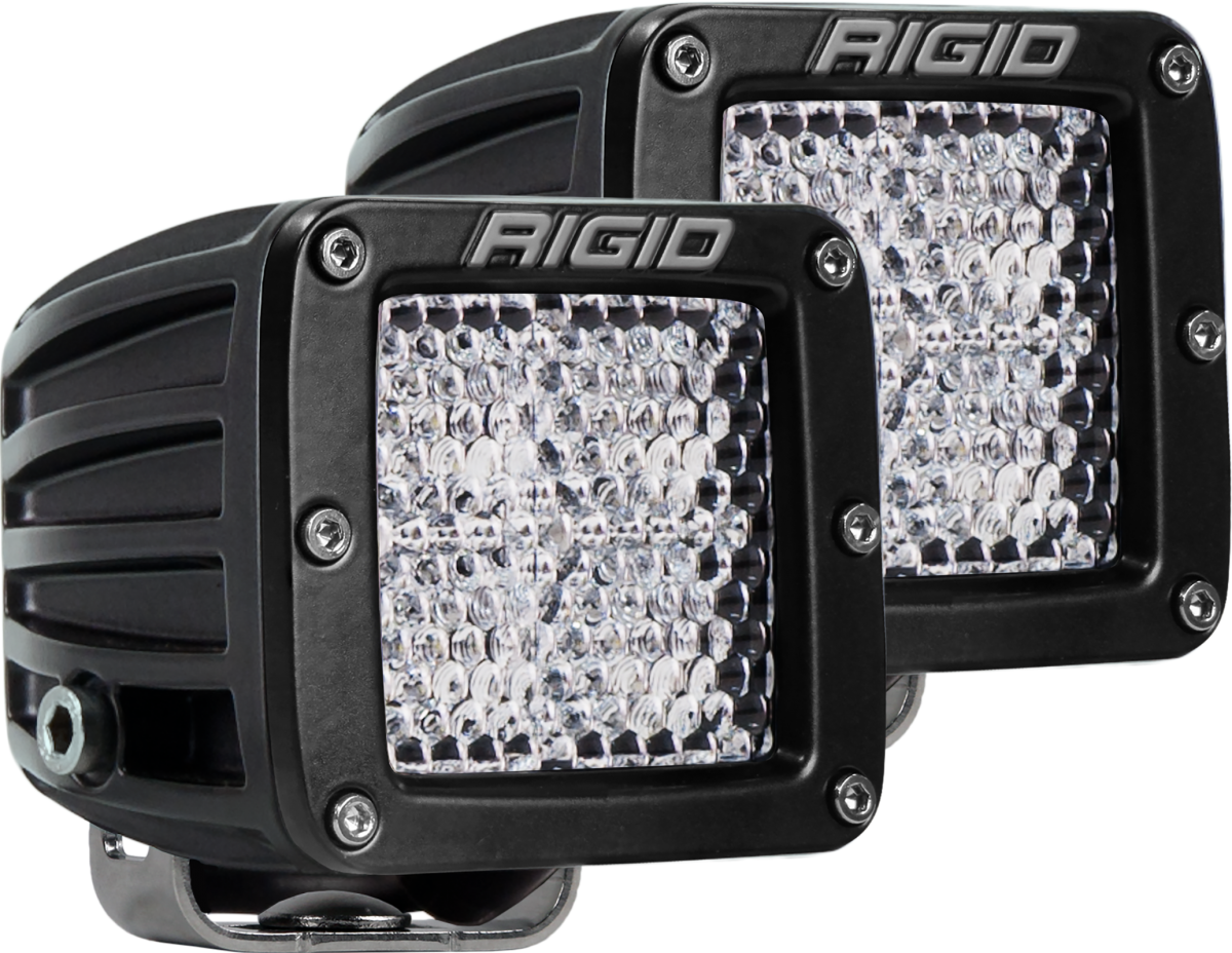 Image of Rigid Industries Diffused Surface Mount Black Pair D-Series Pro 202513