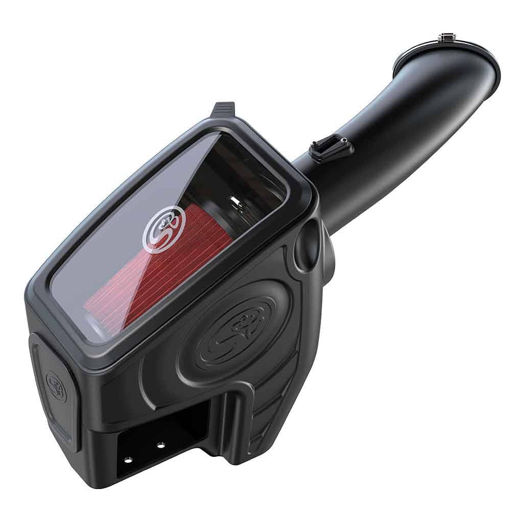Image of S&B Cold Air Intake For 11-16 Ford F250 F350 V8-6.7L Powerstroke Cotton Cleanable Red 75-5104