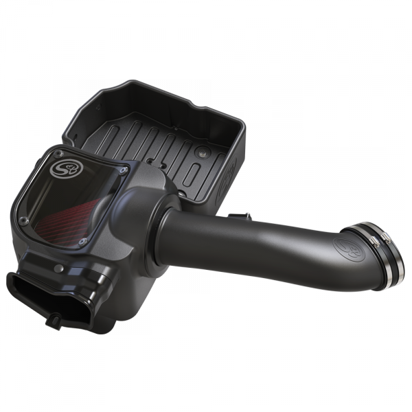 Image of S&B Cold Air Intake For 17-19 Ford F250 F350 V8-6.7L Powerstroke Cotton Cleanable Red 75-5085