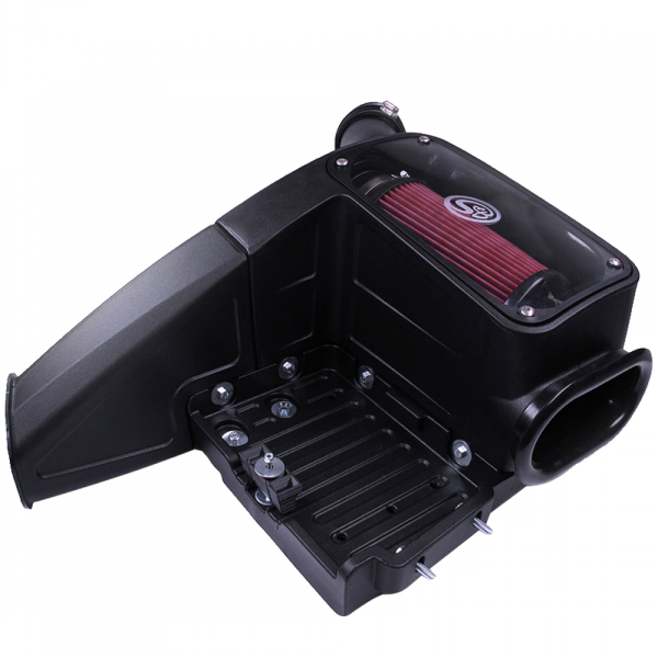 Image of S&B Cold Air Intake For 98-03 Ford F250 F350 F450 F550 V8-7.3L Powerstroke Cotton Cleanable Red 75-5062