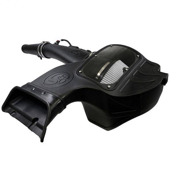 Image of S&B Cold Air Intake For 18-19 Ford F150 3.0L Powerstroke Diesel Dry Extendable White 75-5126D