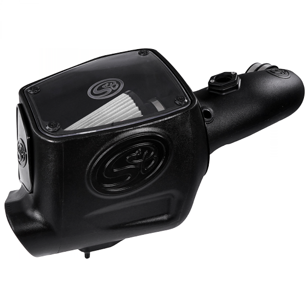 Image of S&B Cold Air Intake For 08-10 Ford F250 F350 V8-6.4L Powerstroke Dry Extendable White 75-5105D