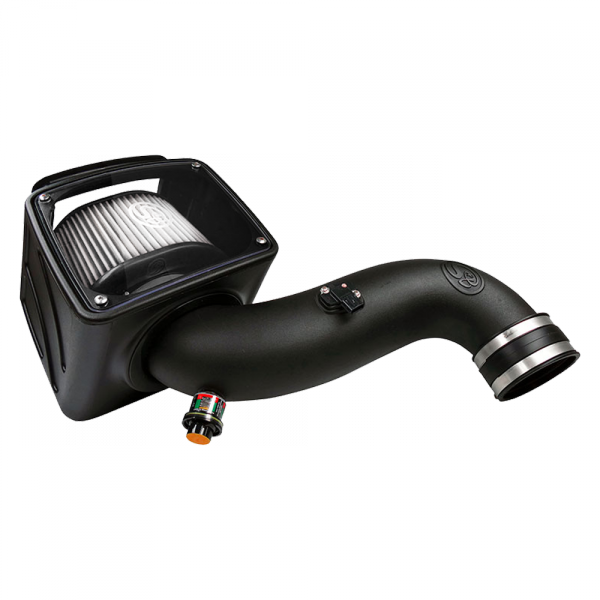 Image of S&B Cold Air Intake For 07-10 Chevrolet Silverado GMC Sierra V8-6.6L LMM Duramax Dry Extendable White 75-5091D