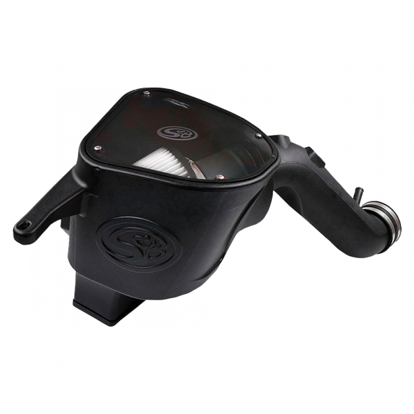 Image of S&B Cold Air Intake For 10-12 Dodge Ram 2500 3500 6.7L Cummins Dry Extendable White 75-5092D