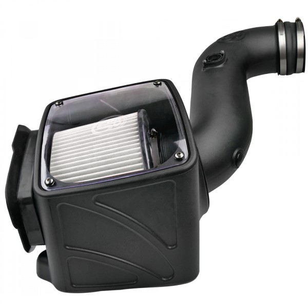 Image of S&B Cold Air Intake For 06-07 Chevrolet Silverado GMC Sierra V8-6.6L LLY-LBZ Duramax Dry Extendable White 75-5080D