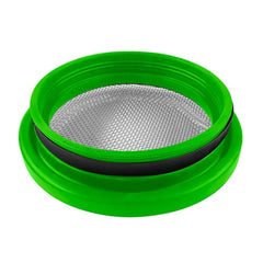 Image of S&B Turbo Screen 4.0 Inch Lime Green Stainless Steel Mesh W/Stainless Steel Clamp 77-3006