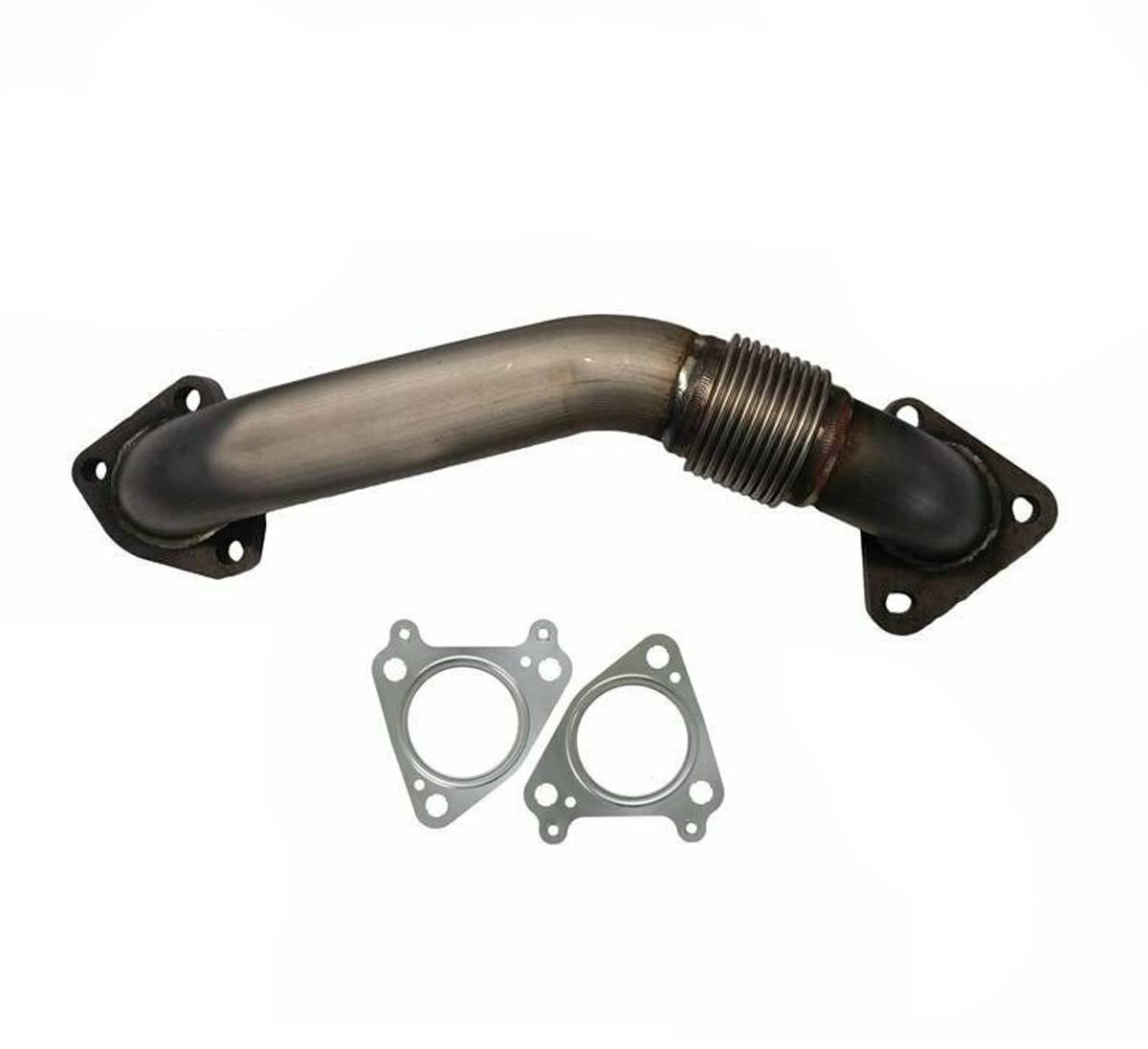 Image of Rudy's Bolt-On Replacement Passenger Side Up Pipe w/ Gaskets For 01-04 LB7 Duramax