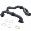 Image of Rudy's High Temp Coated Heavy Duty Thick Wall Up Pipe Kit For 08-10 6.4 Powerstroke