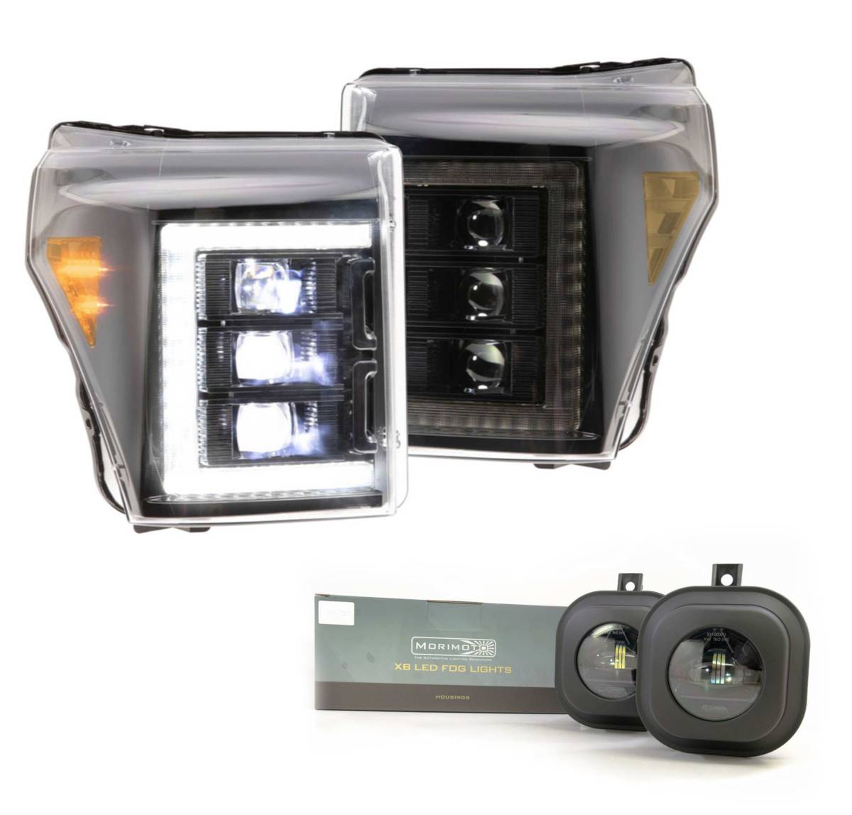 Image of Morimoto XB LED Plug & Play Headlight Assemblies & Fog Lights For 11-16 Ford Super Duty