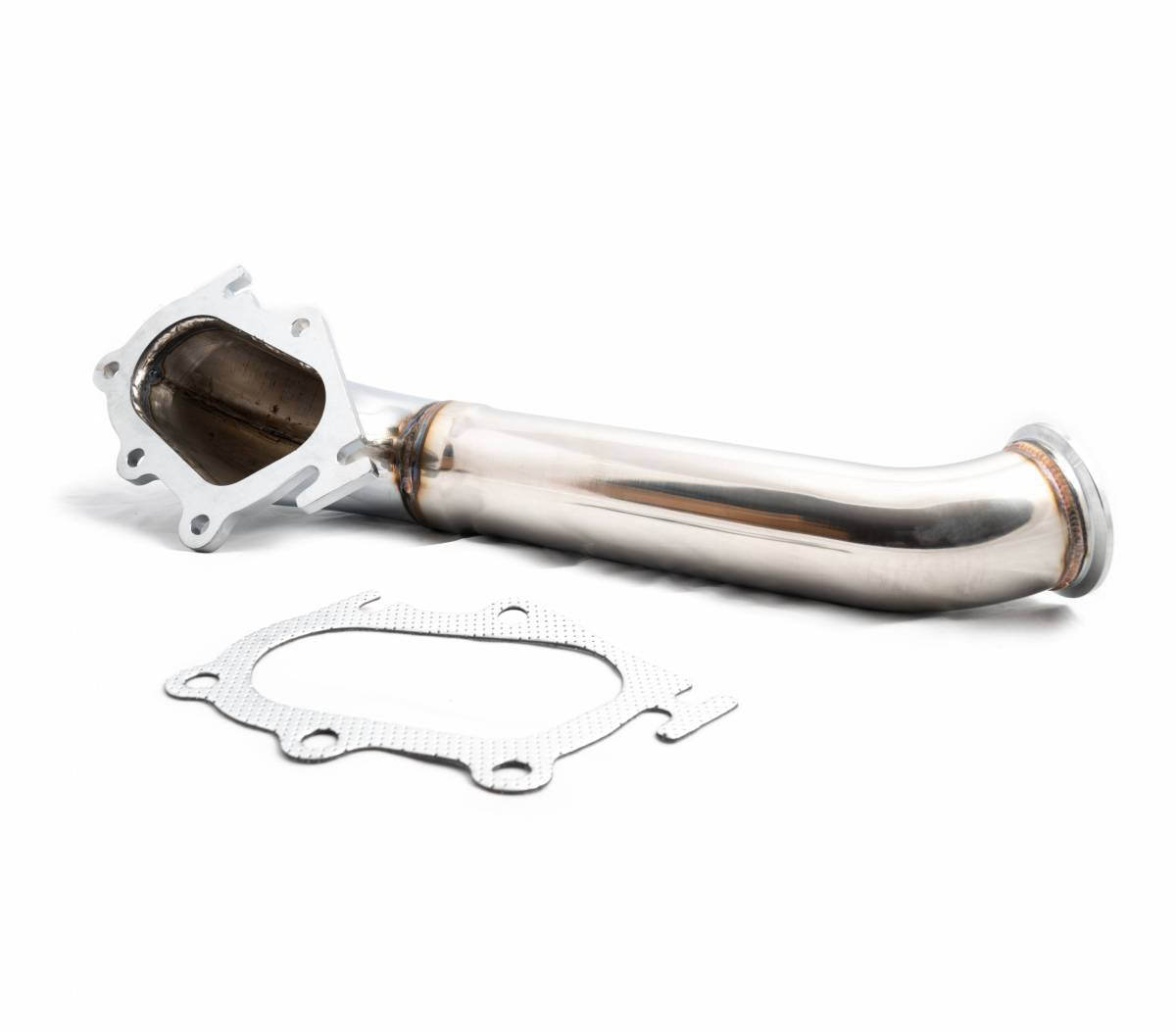 Image of Rudy's 3" Polished Stainless Steel Turbo Down Pipe For 01-04 6.6L Duramax