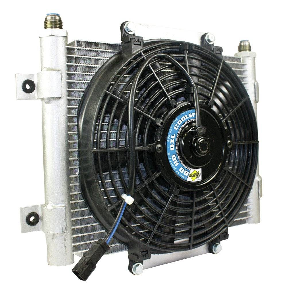 Image of BD-Power Xtruded Auxiliary Trans Cooler With Fan