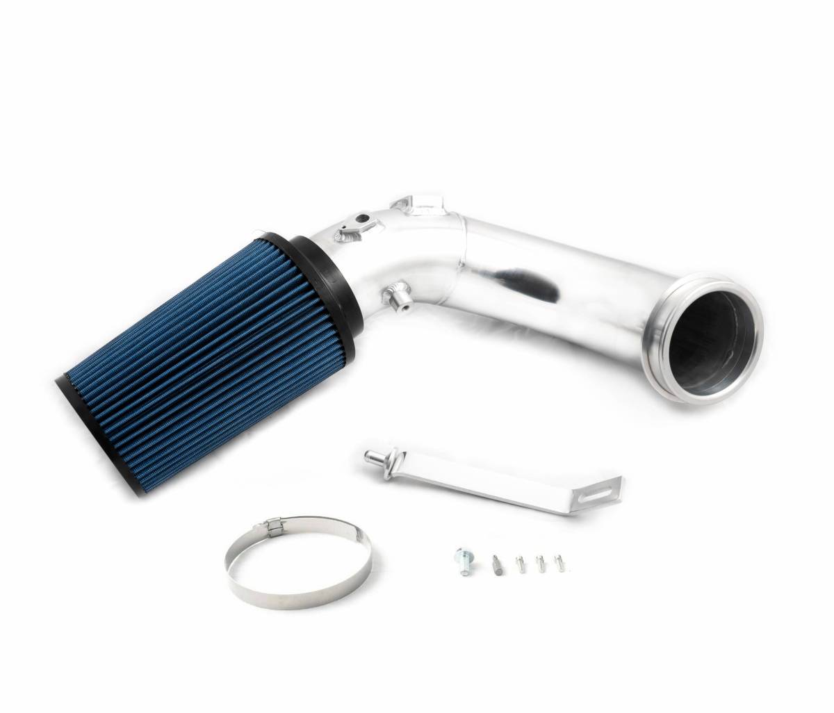 Image of Rudy's Polished Oiled Filter 4" Air Intake For 07.5-12 Dodge 6.7L Cummins Diesel