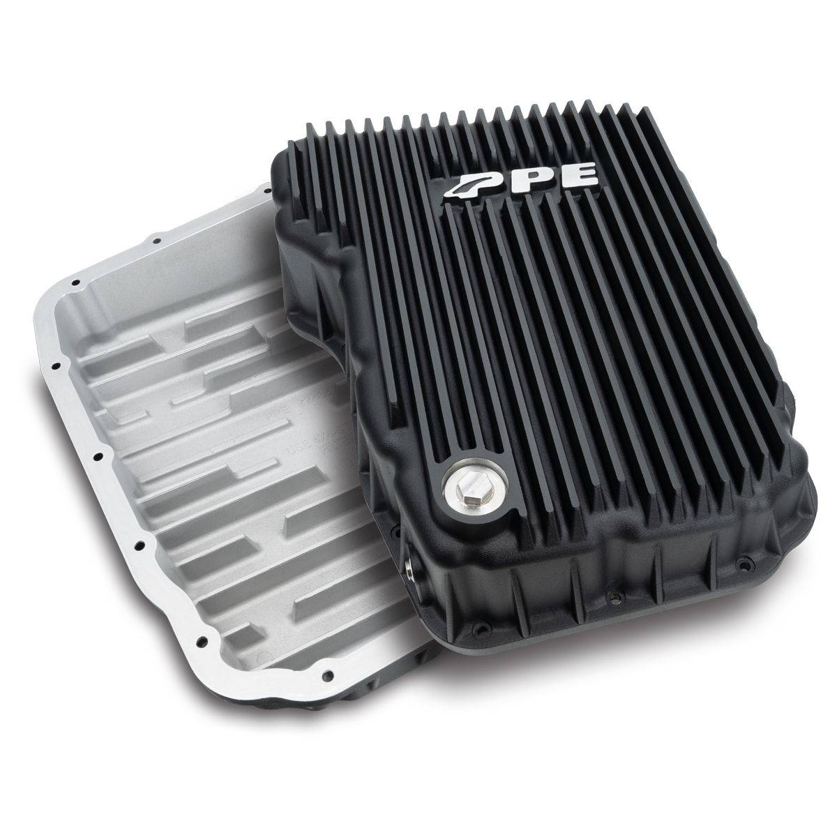Image of PPE Heavy Duty Transmission Pan - Black For 07.5-21 6.7 Cummins (68RFE Transmission)