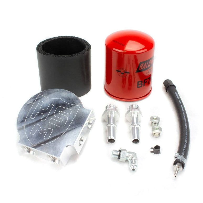 Image of H&S Motorsports Fuel Filter Conversion Kit For 11-19 6.7L Powerstroke