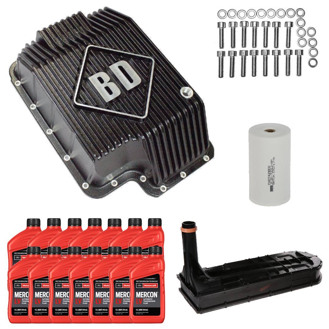 5R110 Transmission Service Kit & BD Diesel Pan For 0307 F250/F350/E