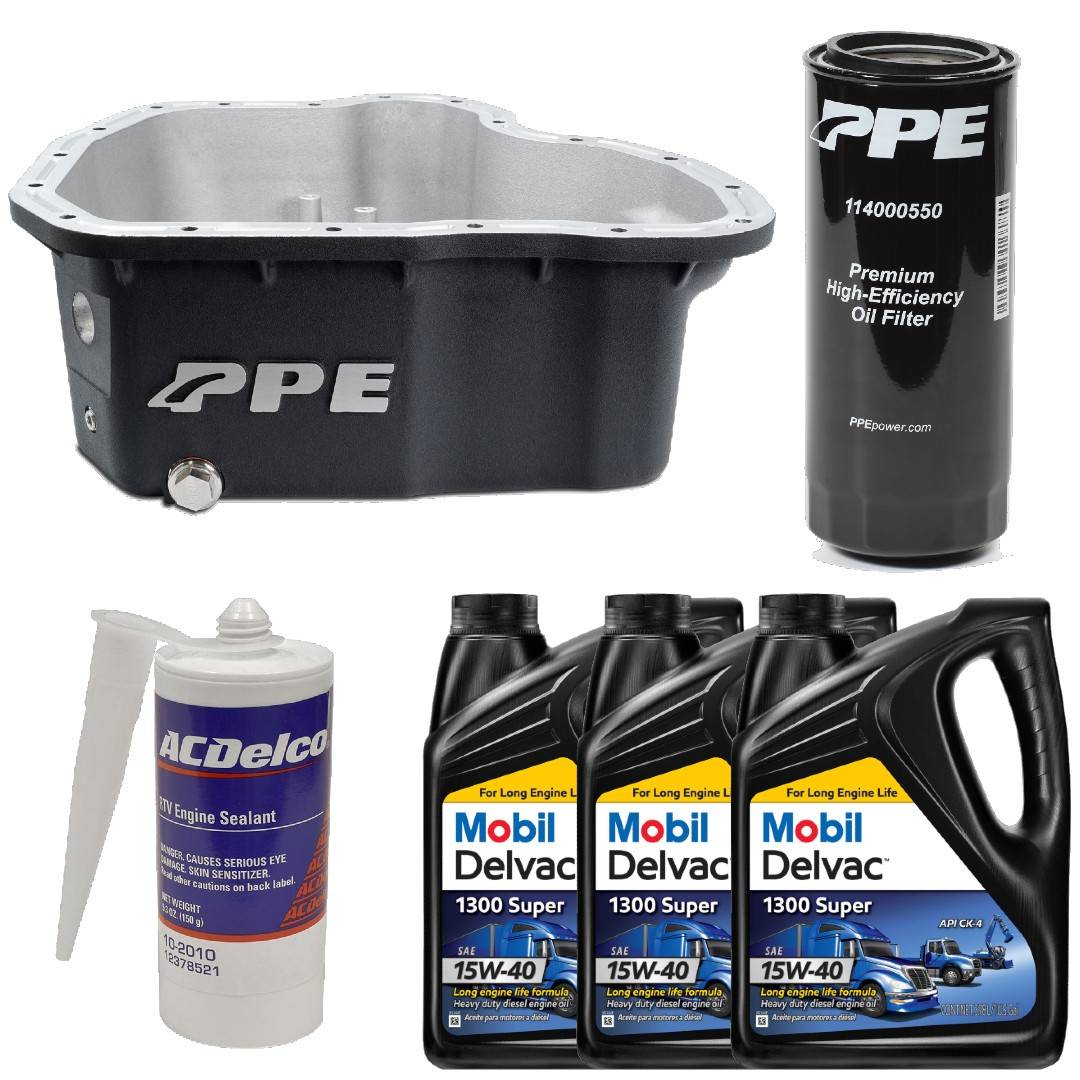 Oil Pan Kit Mobil Oil/Sealant/PPE Black Deep Pan & Filter For 1116 6