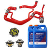 Image of PPE Red Radiator Hoses/Thermostats/GM Coolant & Cap For 07-10 6.6L Duramax LMM
