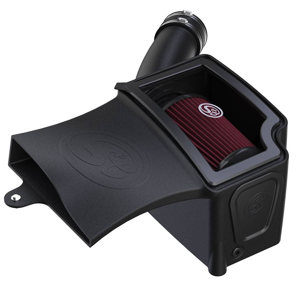 Image of S&B Cold Air Intake For 94-97 Ford F250 F350 V8-7.3L Powerstroke Cotton Cleanable Red 75-5131