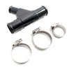 Image of Rudy's Black Degas Bottle/Coolant Y-Pipe/Gold Antifreeze 03-07 6.0L Powerstroke