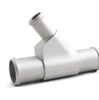 Image of Rudy's Silver Degas Bottle/Coolant Y-Pipe/Gold Antifreeze 03-07 6.0L Powerstroke