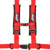 Image of PRP 4.2 Red 4-Point Adjustable 2" Belt Harness Set With Automotive Style Latch