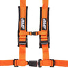 Image of PRP 4.2 Orange 4-Point Adjustable Harness 2" Belts & Sewn Pads Auto Style Latch
