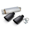 Image of PPE 304 SS Cat-Back Exhaust Kit Raw w/ Black Tips For 09-13 GMC/Chevy 1500 5.3L
