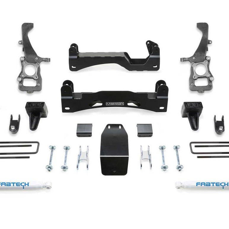 Image of Fabtech 6" Lift Kit w/ Performance Twin Tube Rear Shocks For 2021+ F150, 4WD