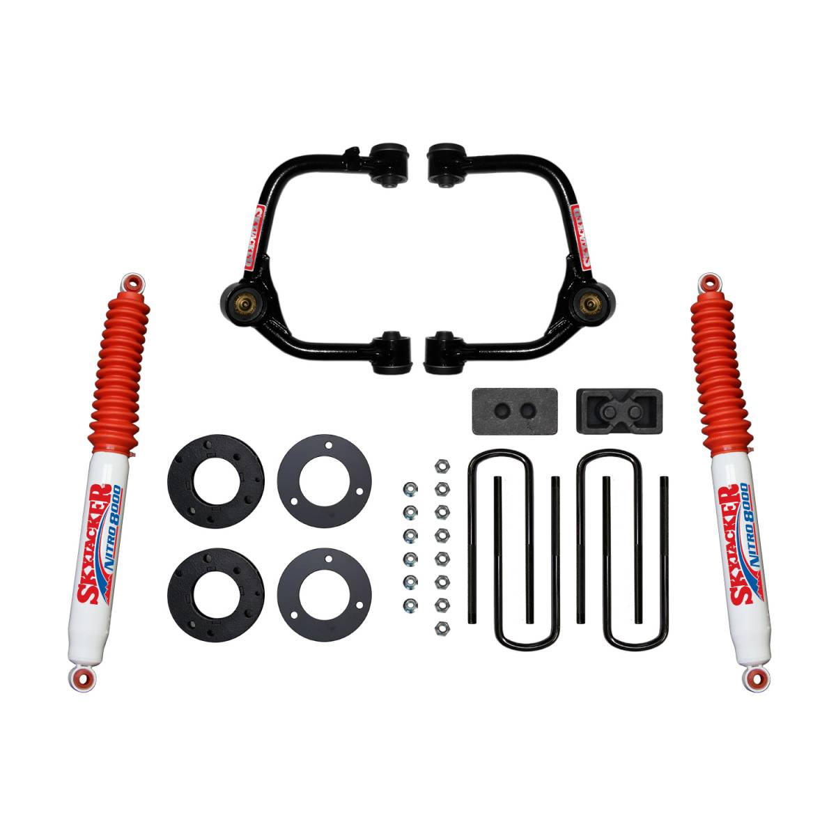 Image of Skyjacker 3" Lift w/ Front Upper Control Arms & Rear Nitro 8000 Shocks For 2021+ F150 4WD