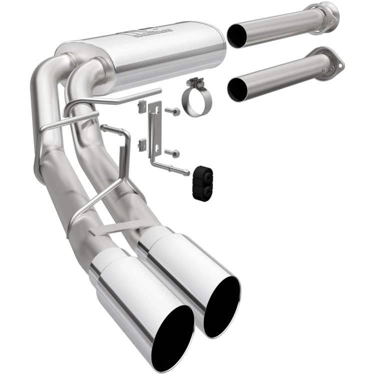 Image of Magnaflow 3" Street Series Dual Before Tire Side Exit Cat-Back Exhaust For 2021+ Ford F-150 2.7L 3.5L 5.0L