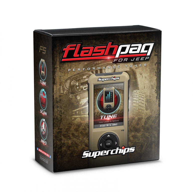 Superchips 3876 Flashpaq F5 Programmer Fits 15-18 Wrangler