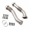 Image of Heavy Duty Stainless Steel Bellowed Up Pipe Kit Early 1999 Ford 7.3L Powerstroke