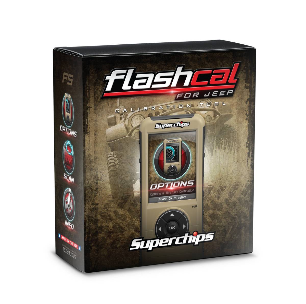 Superchips 2007-2018 Jeep Wrangler JK 3.8L or 3.6L Flashcal