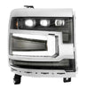 Image of Morimoto LED Plug & Play Headlights Chrome Trim For 16-18 Chevy Silverado 1500