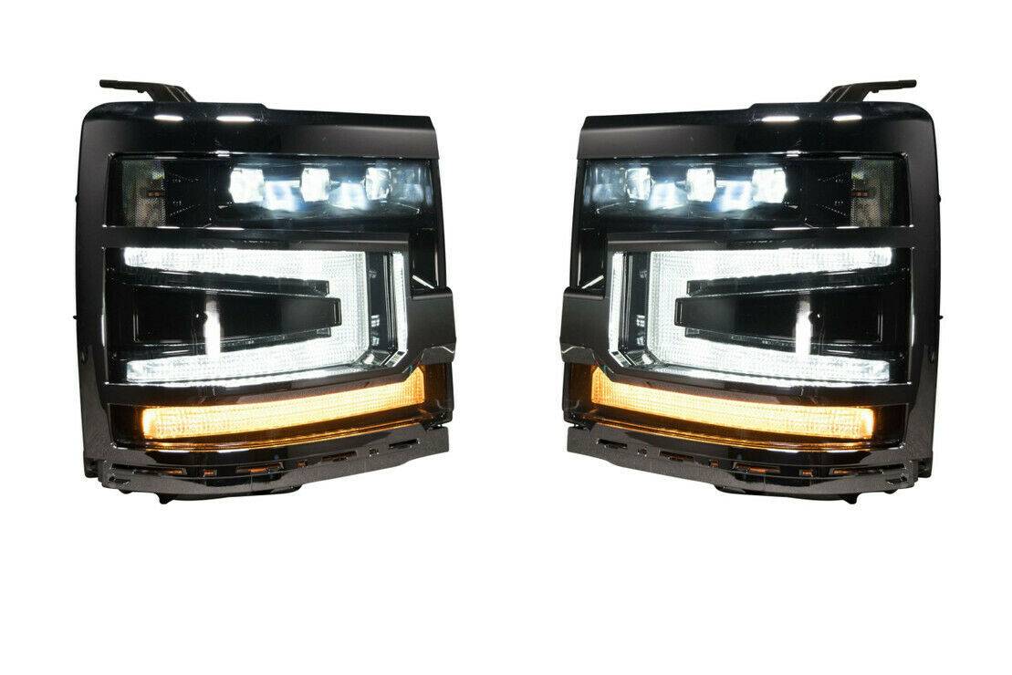 Image of Morimoto XB LED Plug & Play Headlight Assemblies With Black Trim For 16-18 Chevy Silverado 1500