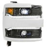 Image of Morimoto XB LED Headlight Assemblies For 15-19 Silverado 2500/3500 Chrome Trim