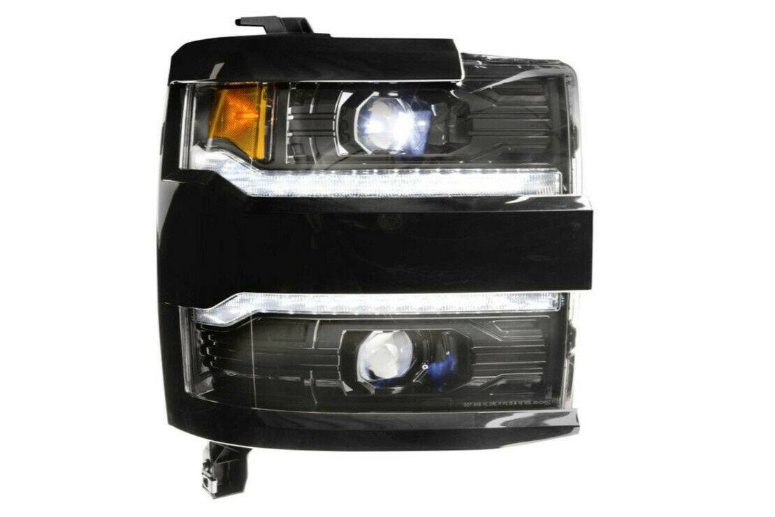 Image of Morimoto XB LED Headlight Assemblies For 15-19 Silverado 2500/3500 Black Trim