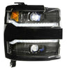 Image of Morimoto XB LED Headlight Assemblies For 15-19 Silverado 2500/3500 Black Trim