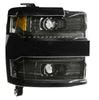 Image of Morimoto XB LED Headlight Assemblies For 15-19 Silverado 2500/3500 Black Trim