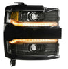 Image of Morimoto XB LED Headlight Assemblies For 15-19 Silverado 2500/3500 Black Trim