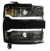 Image of Morimoto XB LED Headlight Assemblies For 15-19 Silverado 2500/3500 Black Trim