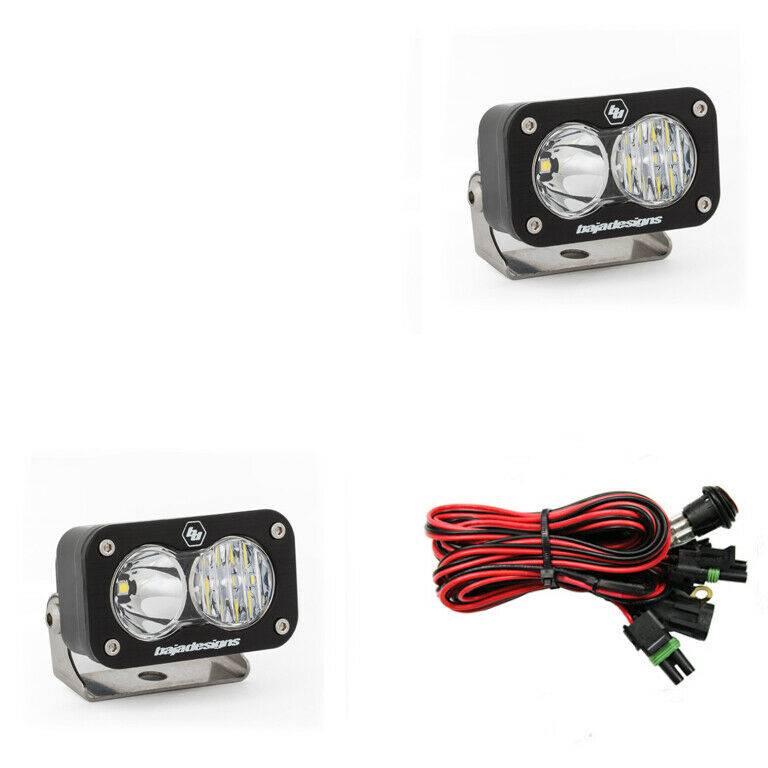 Image of Baja Designs LED Work Light Clear Lens Driving Combo Pattern Pair S2 Sport