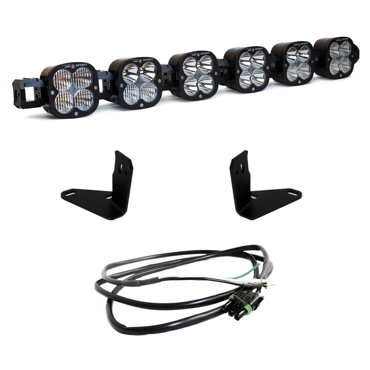 Image of Baja Designs XL Sport Linkable LED Light Kit W/ Upfitter Switch For 21+ Ford Bronco W/ Steel Bumper