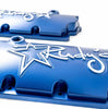 Image of Rudy's Blue Billet Aluminum Valve Cover Set For 08-10 6.4L Powerstroke