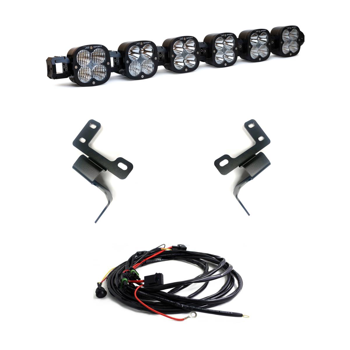 Image of Baja Designs Toggle Switch Light Bar Kit For 2021+ Ford Bronco W/ Plastic Bumper