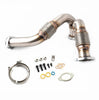 Image of Rudy's HD Bellowed Y-Pipe/Clamp/Install Kit For 2003-2007 Ford 6.0L Powerstroke